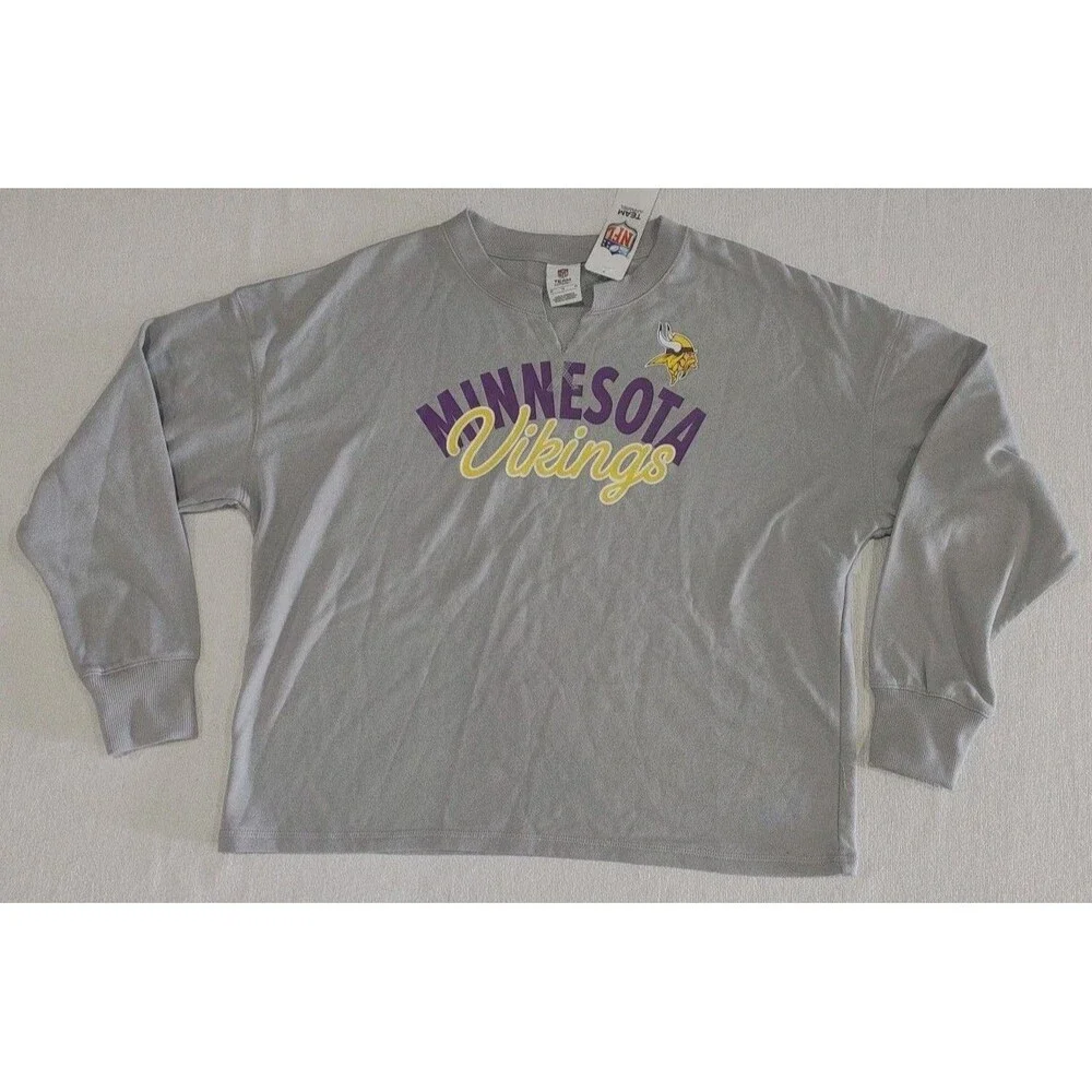 Minnesota Vikings NFL Team Apparel Women's Lightweight Sweatshirt Size Medium